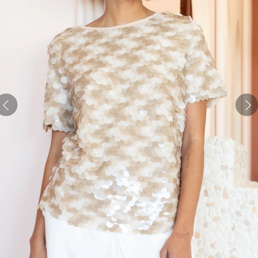 *Anthropologie Eva Franco Sequin Top